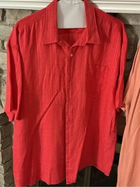 Tommy Bahama melon Short-Sleeve Button-Down Shirt